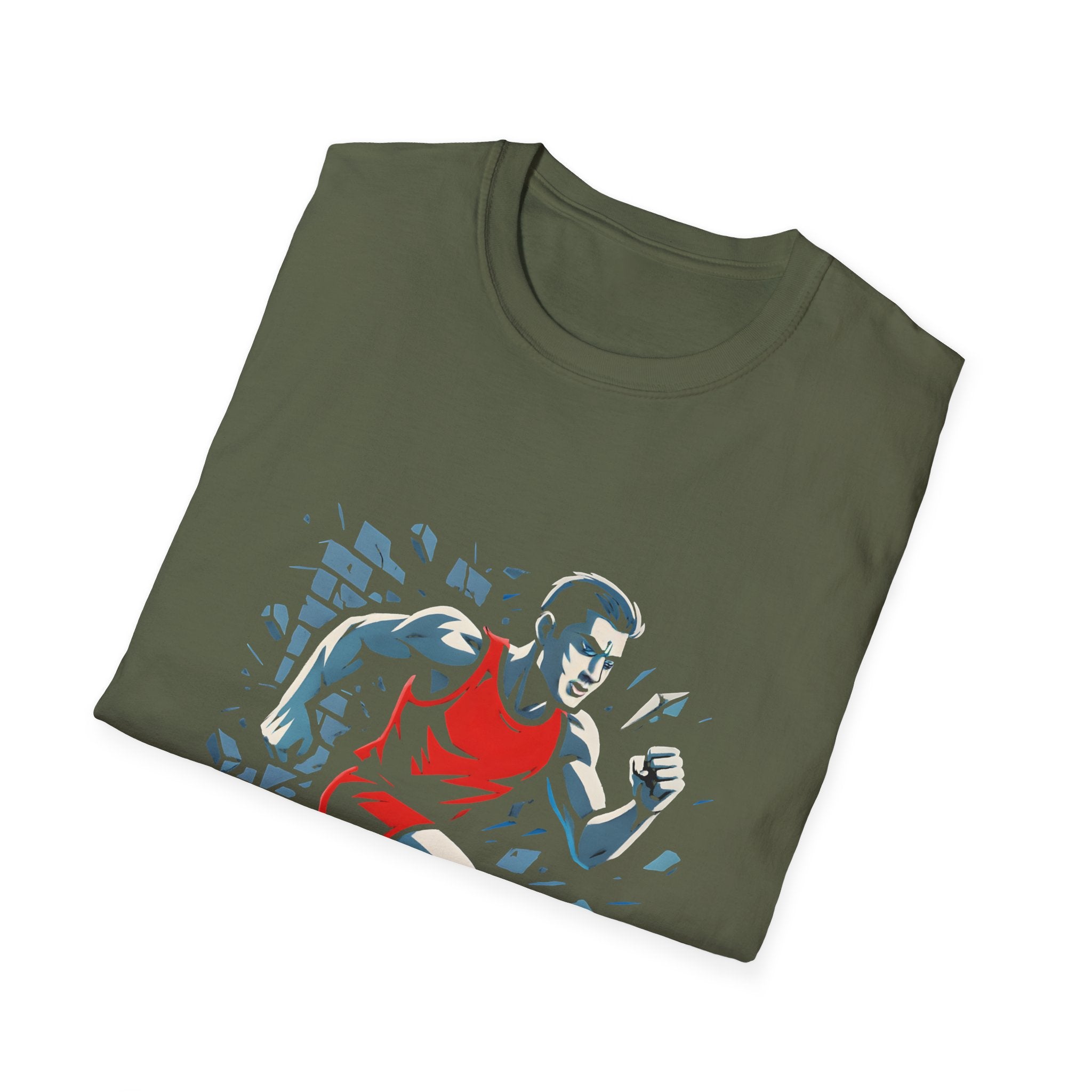 Runner Breaks Through Wall T-Shirt