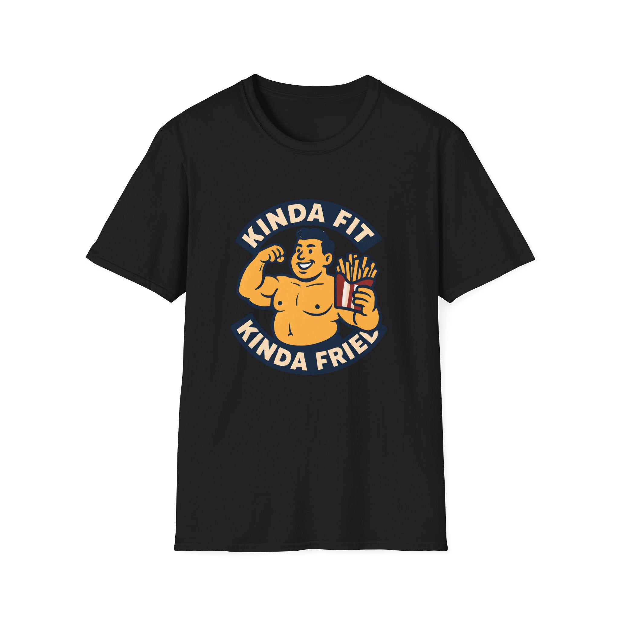 Muscular man with fries T-Shirt