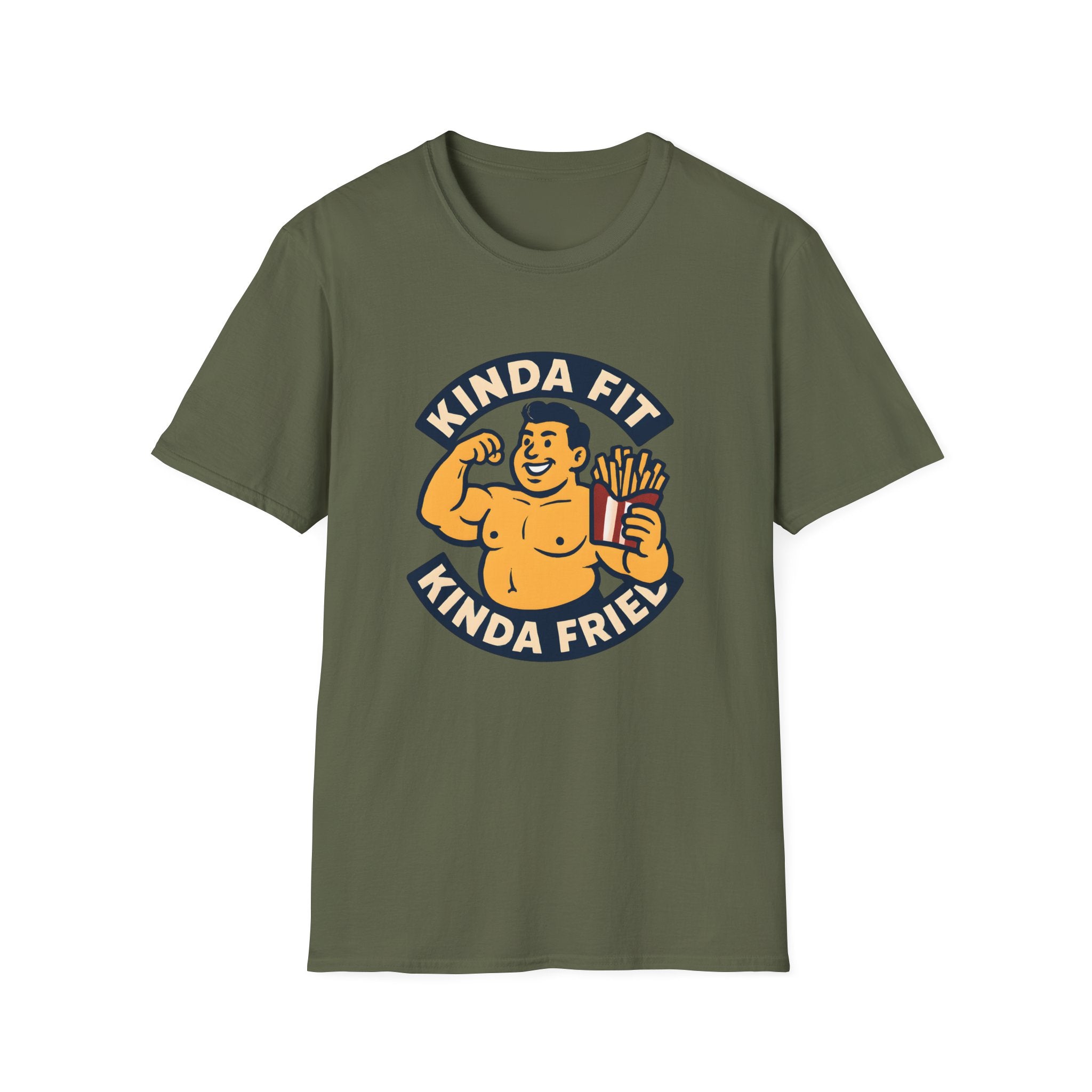 Muscular man with fries T-Shirt