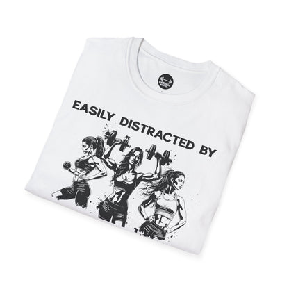 Easily Distracted by Gym Baddies T-Shirt