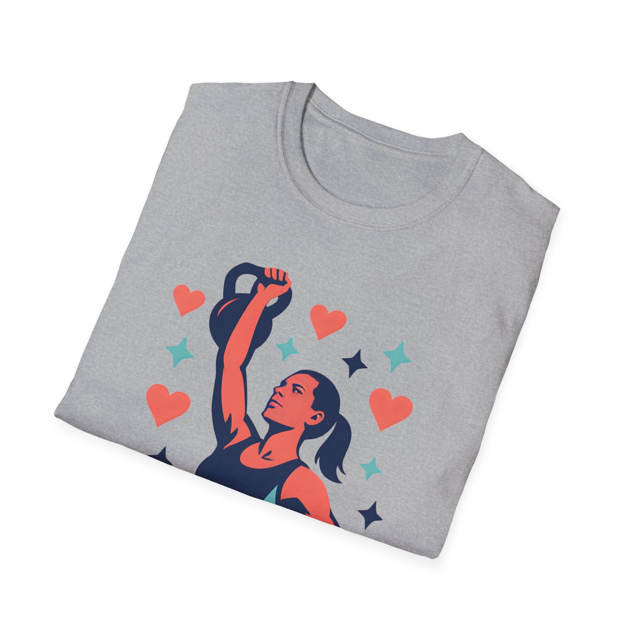 Strong Woman Lifting Kettlebell T-Shirt