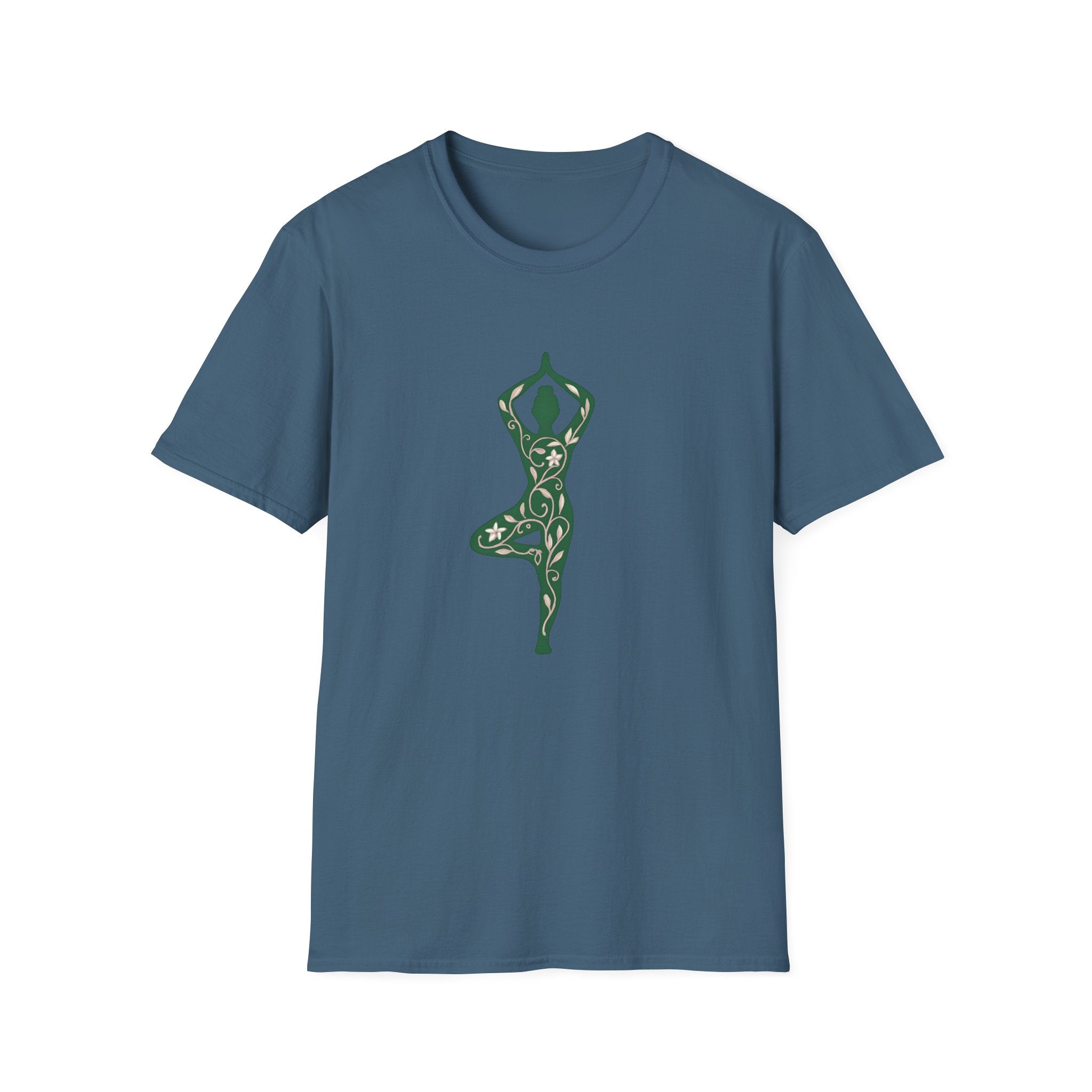 Floral yoga silhouette T-Shirt