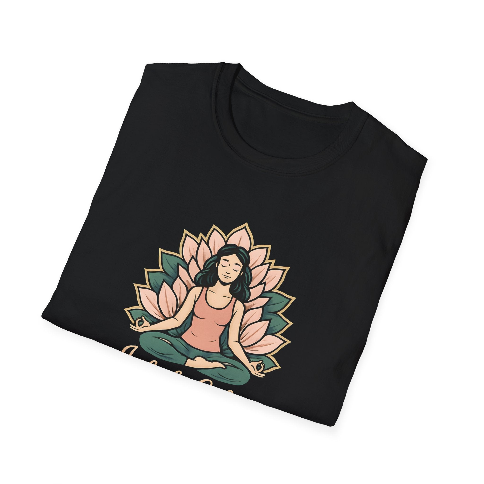 Meditating Woman with Lotus T-Shirt
