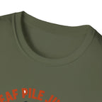 Leaf Pile Jump Fitness T-Shirt