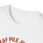 Leaf Pile Jump Fitness T-Shirt