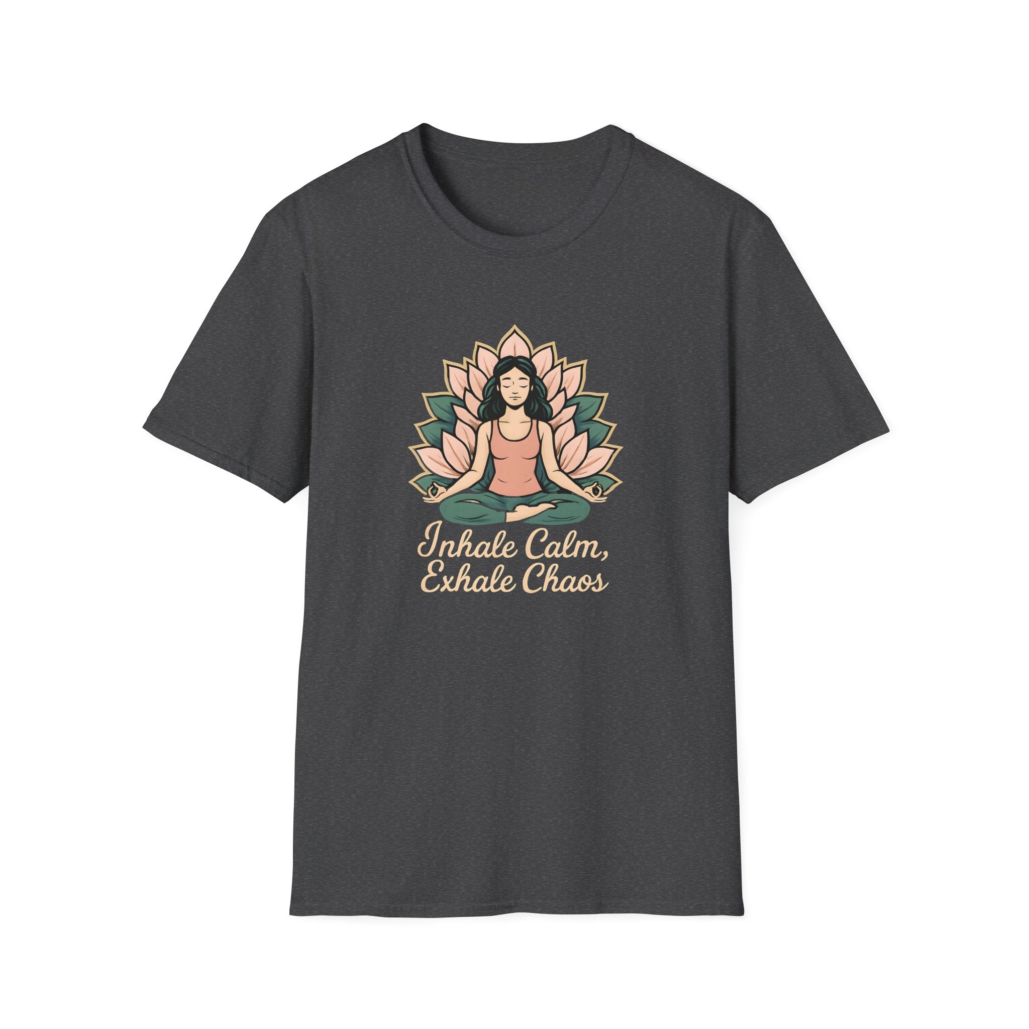 Meditating Woman with Lotus T-Shirt