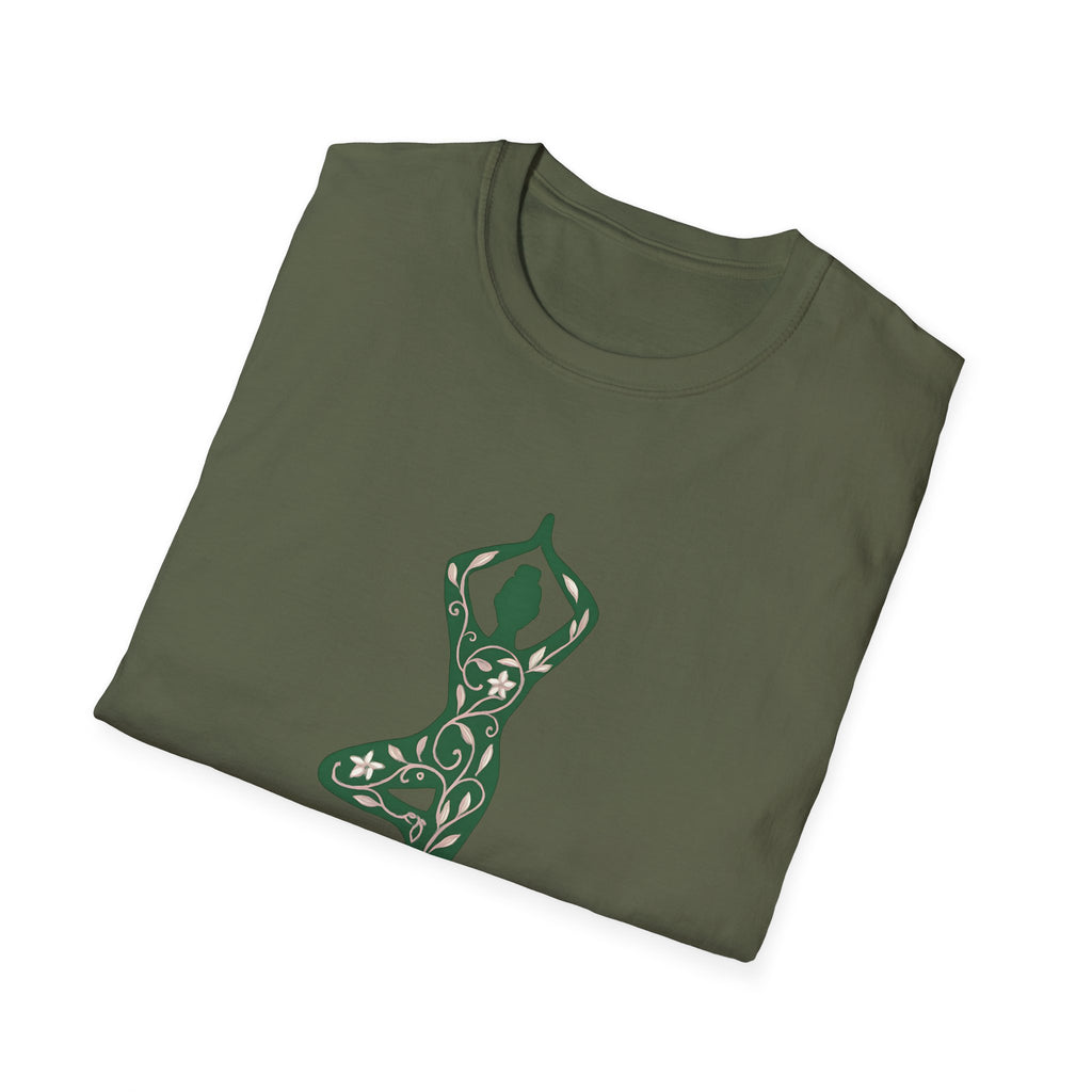 Floral yoga silhouette T-Shirt