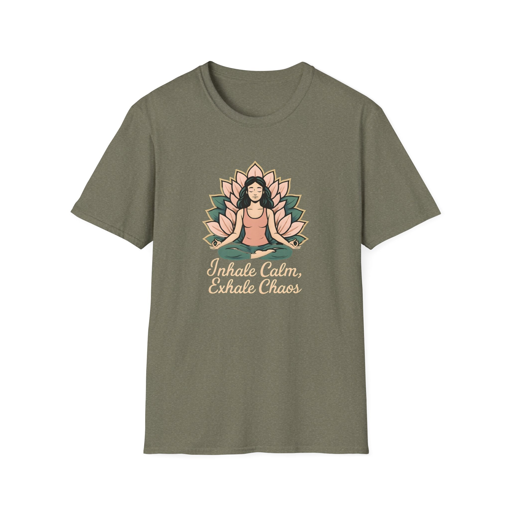 Meditating Woman with Lotus T-Shirt