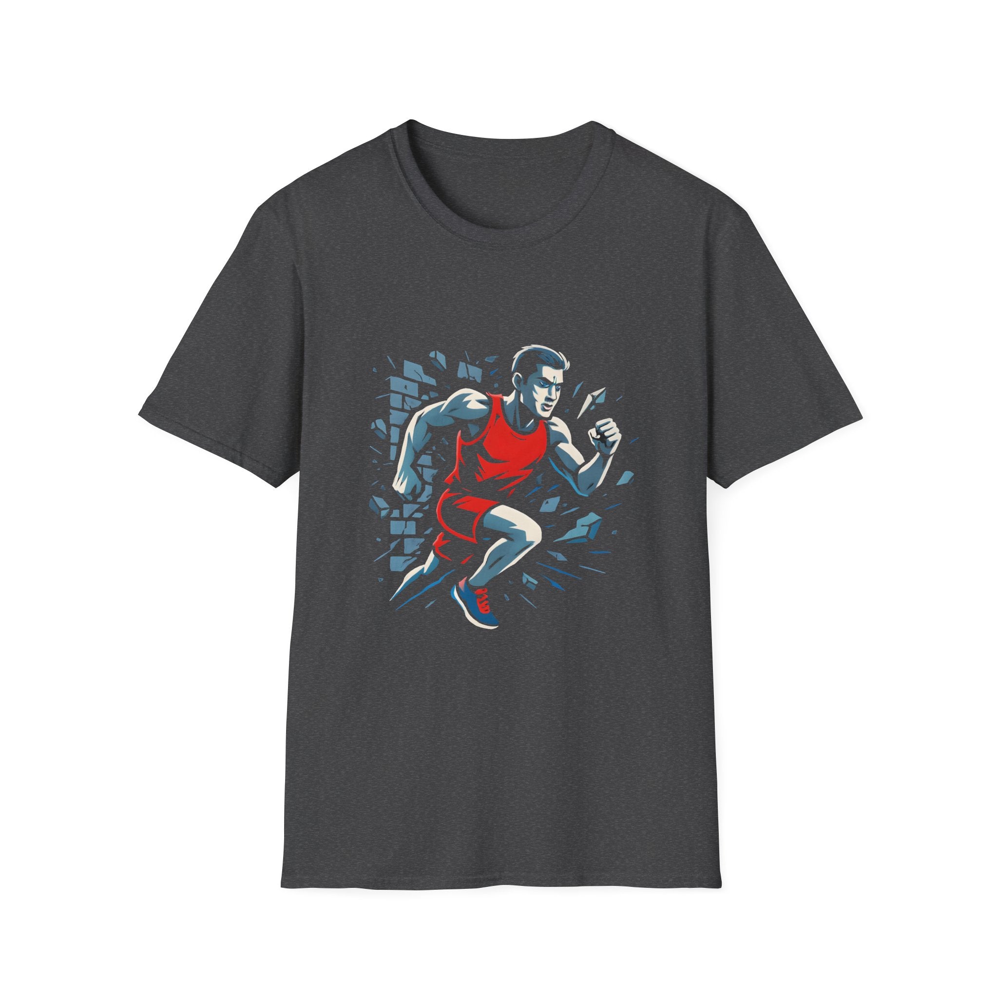 Runner Breaks Through Wall T-Shirt