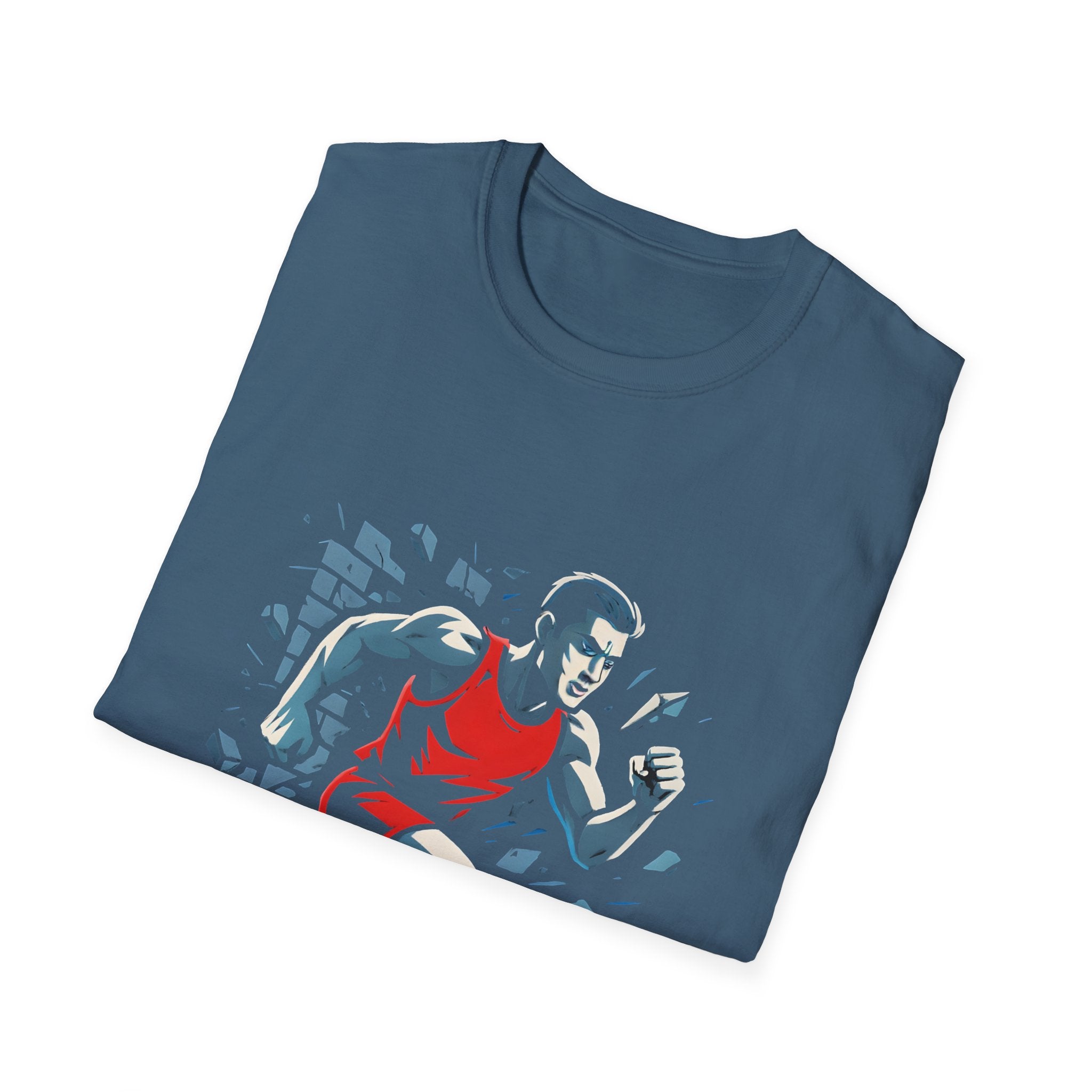 Runner Breaks Through Wall T-Shirt