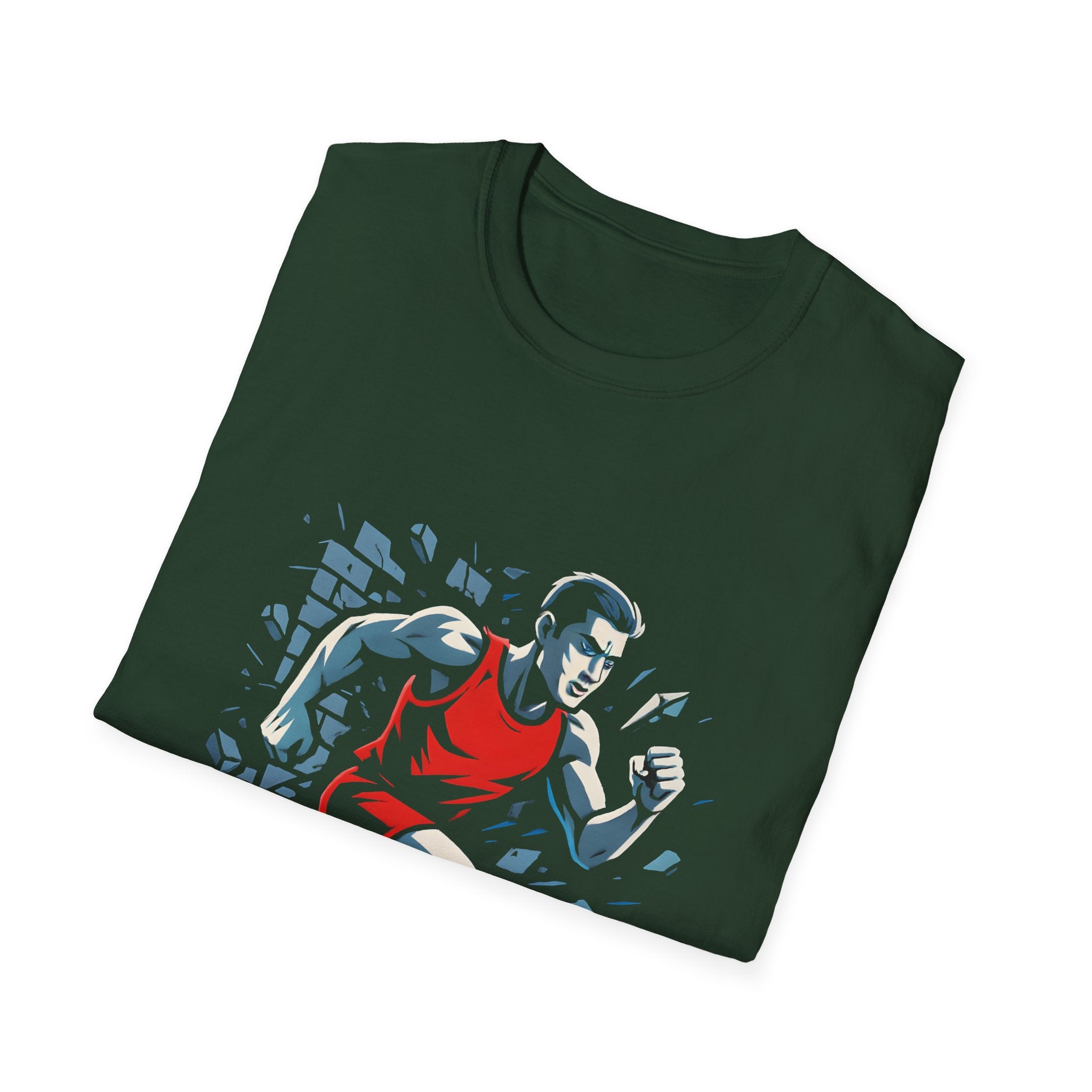 Runner Breaks Through Wall T-Shirt