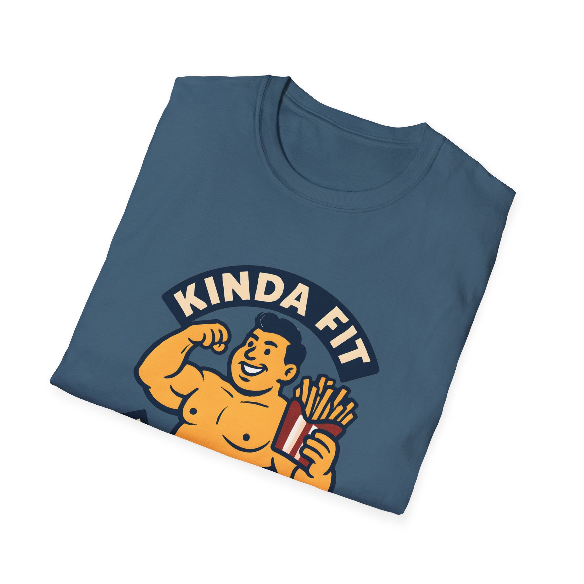 Muscular man with fries T-Shirt