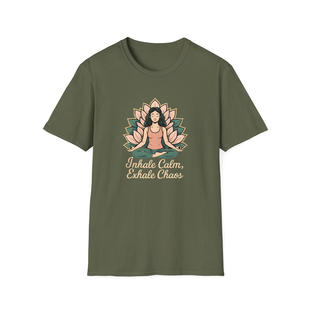 Meditating Woman with Lotus T-Shirt