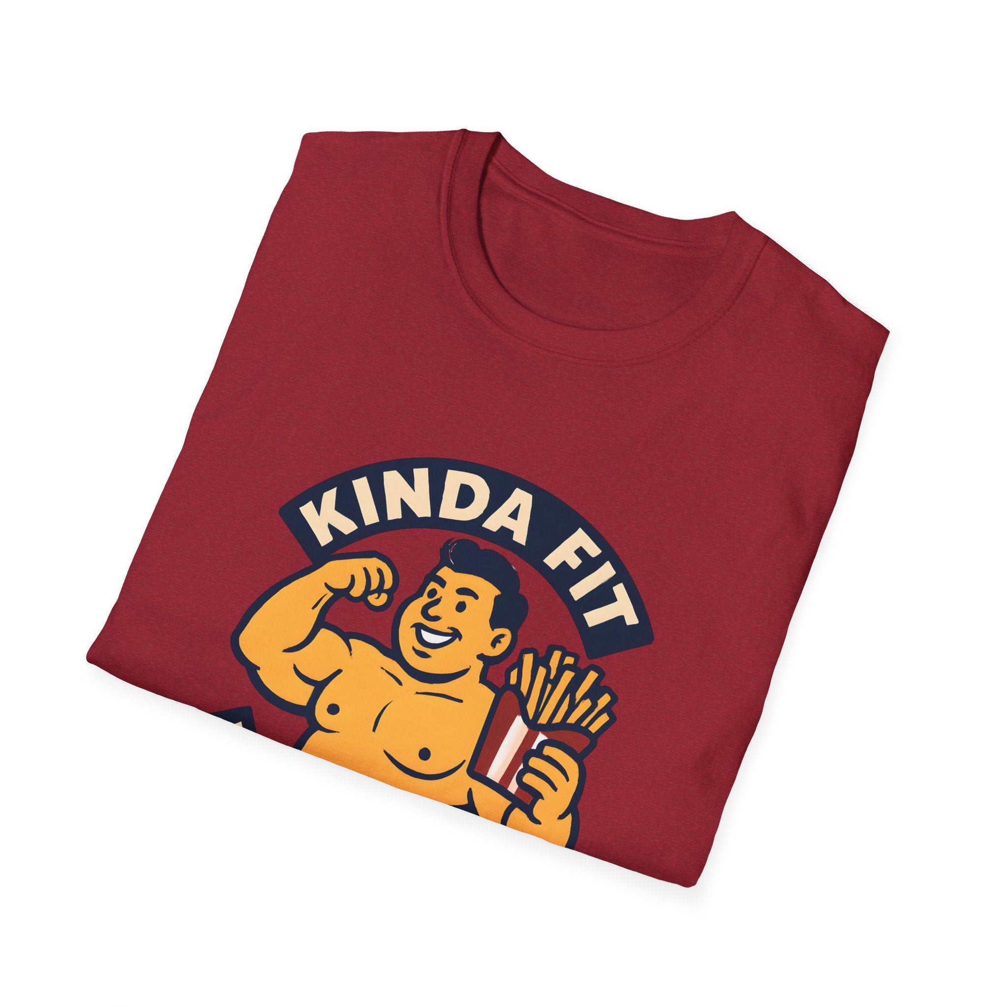 Muscular man with fries T-Shirt