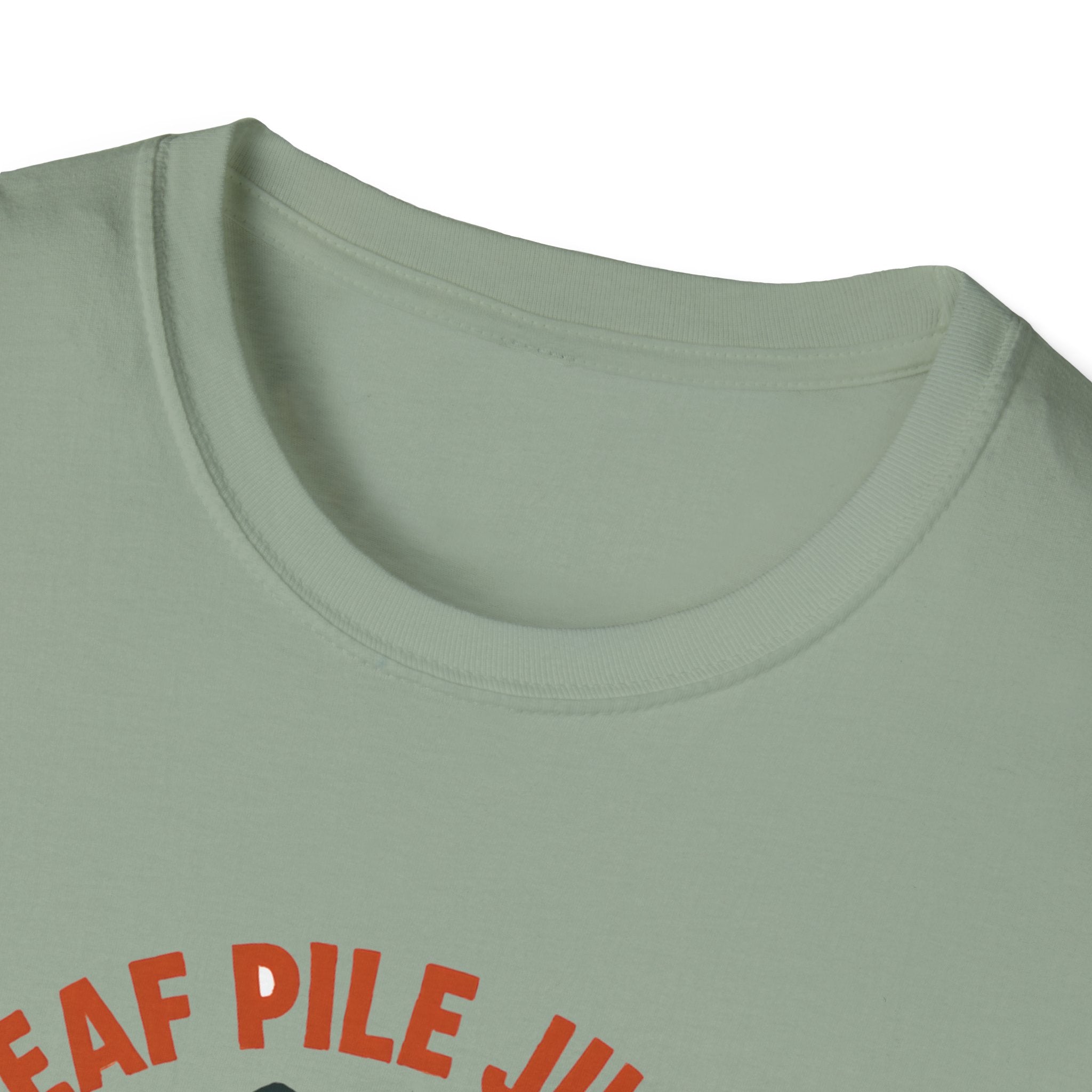 Leaf Pile Jump Fitness T-Shirt