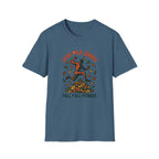 Leaf Pile Jump Fitness T-Shirt